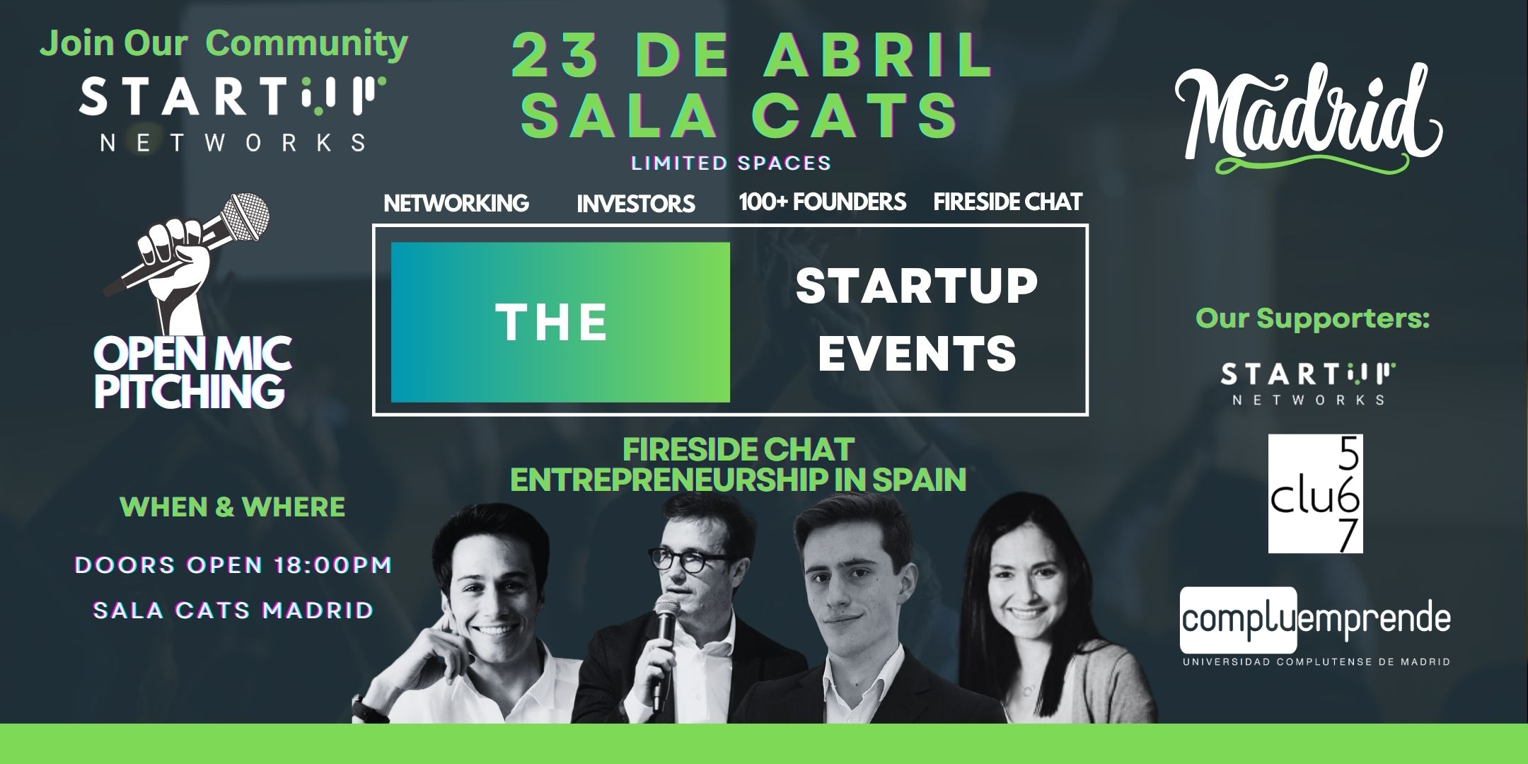 Start Up Events Open Mic - Compluemprende