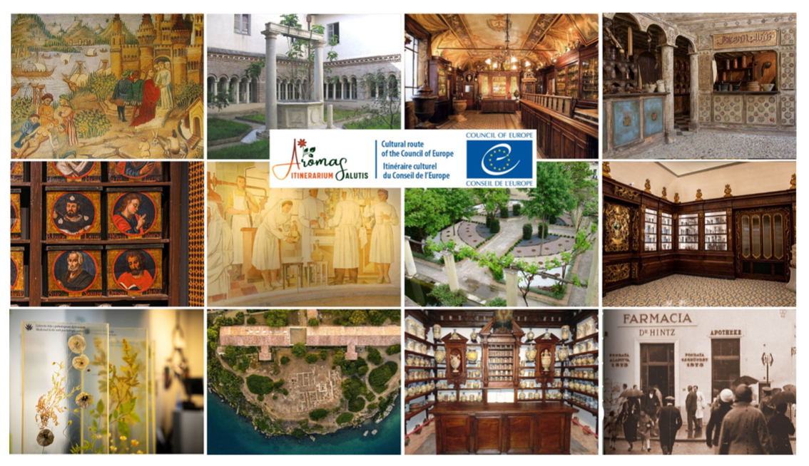 Aromas Itinerarium Salutis – El Itinerario Europeo de las Farmacias Históricas y Jardines Medicinales recibe la certificación de Itinerario Cultural del Consejo de Europa.