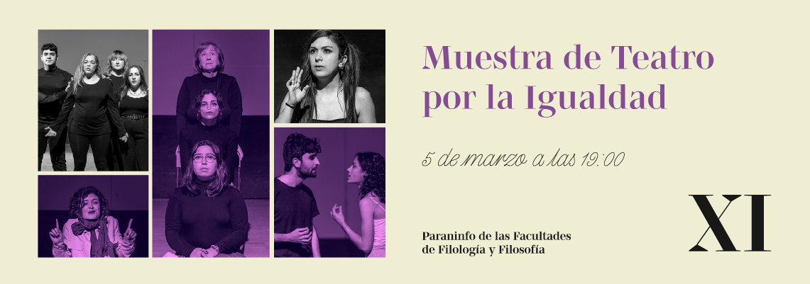 No te pierdas la Muestra de Teatro por Igualdad | 5 de marzo a las 19.00 | haz click aquí para más información