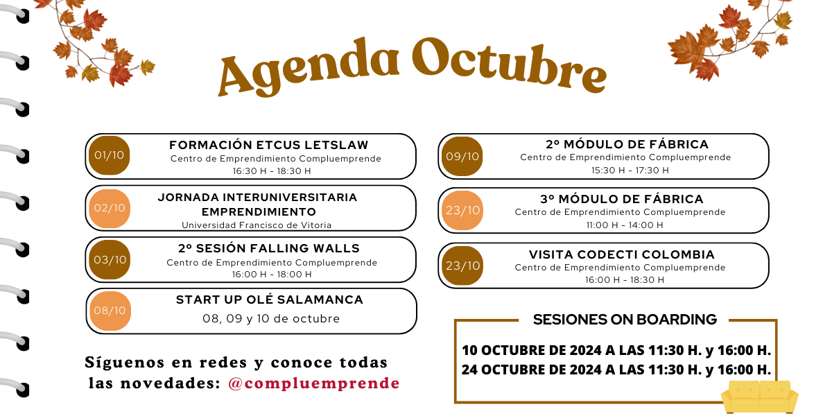 Agenda Octubre