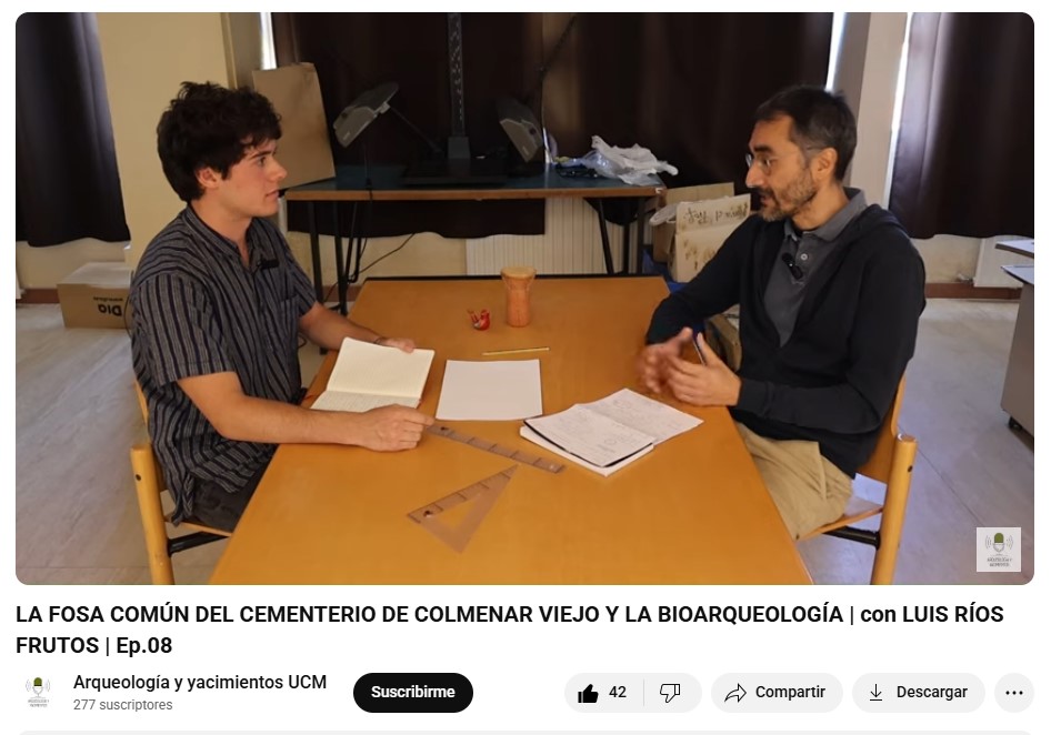 Entrevista a Luis Ríos en el podcast de la Facultad de Arqueología