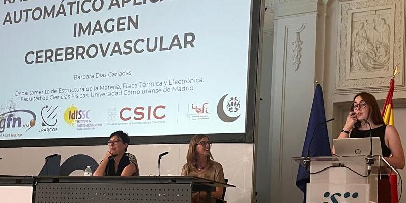 Investigadores del Grupo de Física Nuclear (GFN) ha participado en un congreso médico presentando avances en imagen cerebrovascular