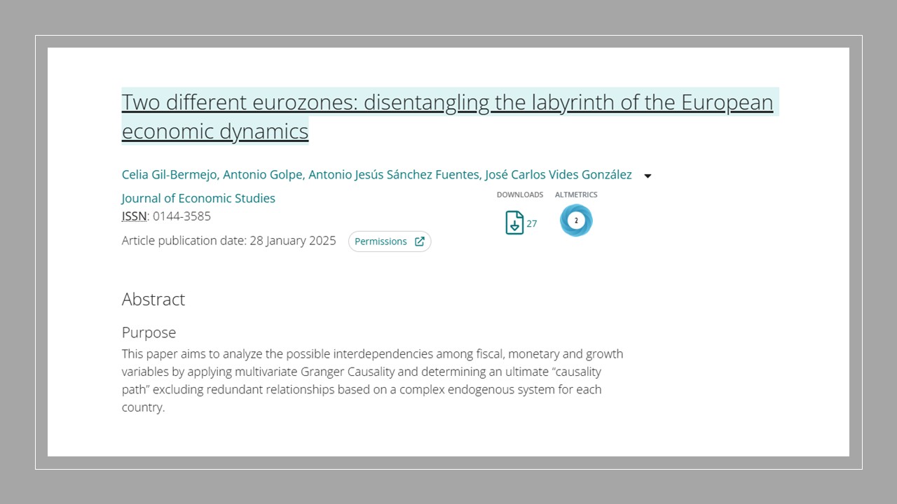 Two different eurozones: disentangling the labyrinth of the European economic dynamics