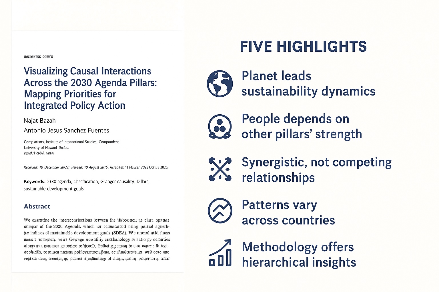 Visualizing Causal Interactions Across the 2030 AgendaPillars: Mapping Priorities for Integrated Policy Action
