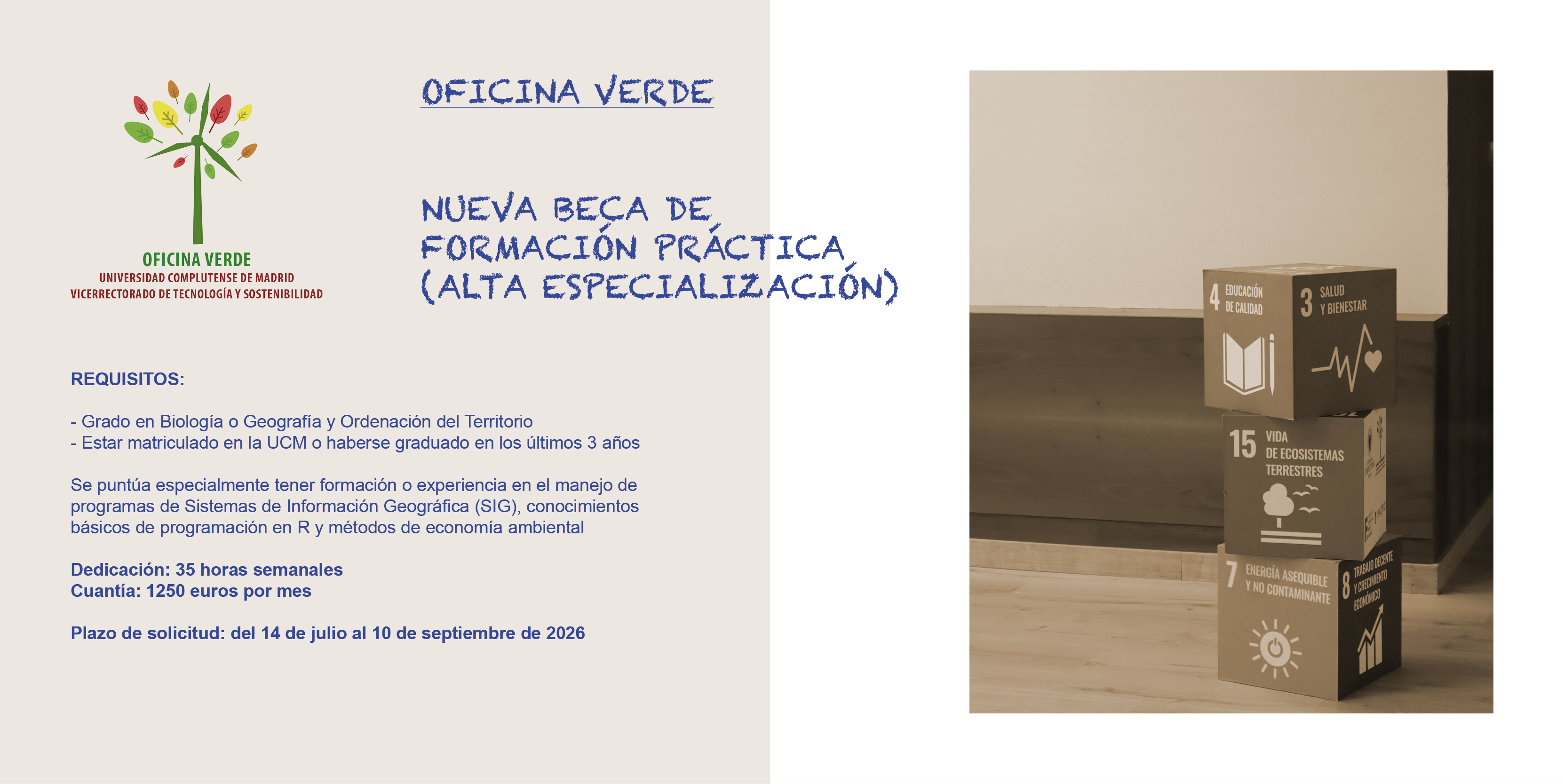 Forma parte del equipo de la Oficina Verde