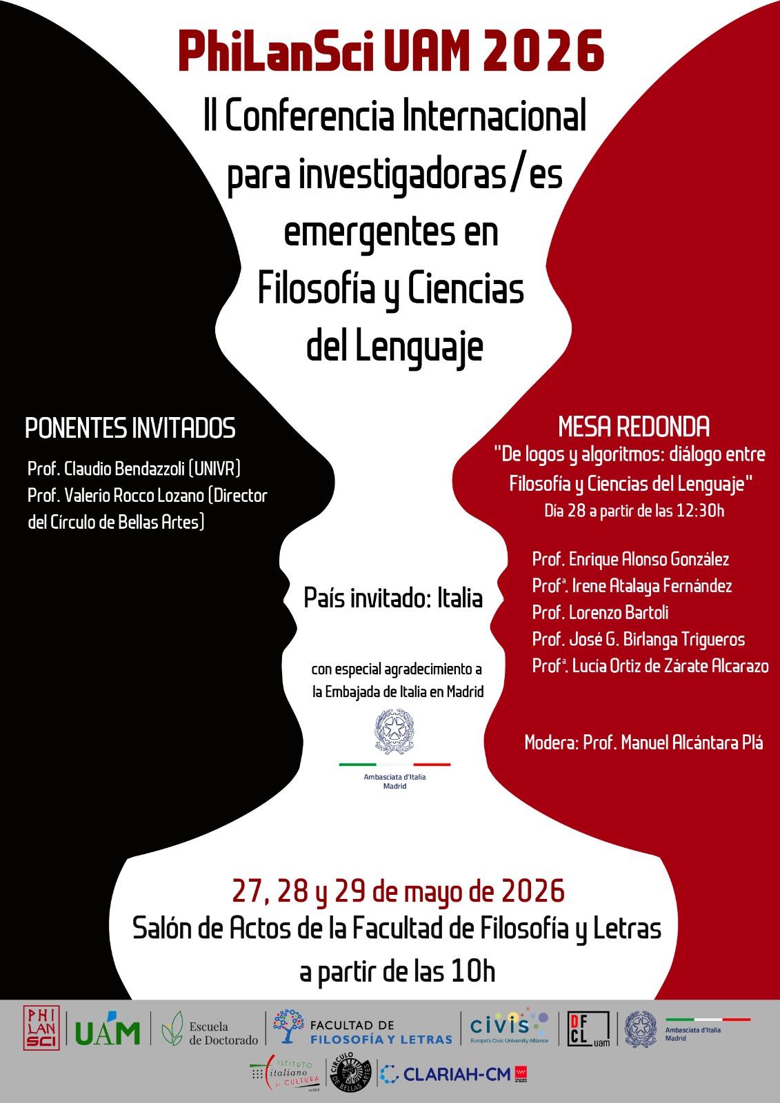 PhiLanSci UAM 2026: II Conferencia Internacional de Investigadoras e Investigadores Emergentes en Filosofía y Ciencias del Lenguaje