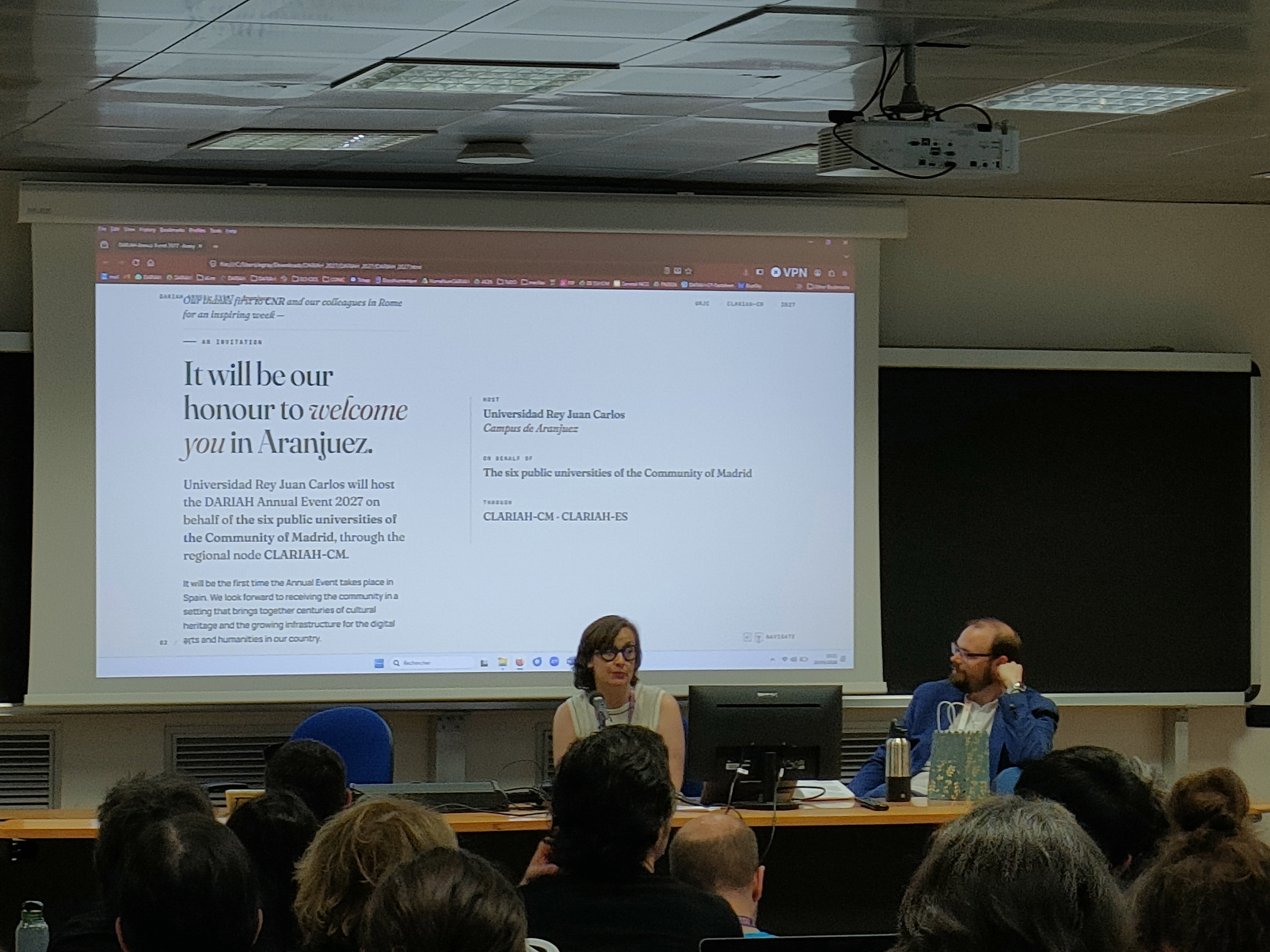Participación del Nodo CLARIAH-CM en el DARIAH Annual Event 2026 (Roma, Italia)
