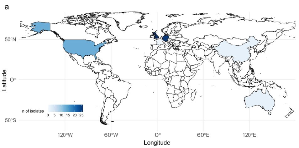 Distribución mundial de un gen que vuelve resistentes a clostridios frente a los antibióticos