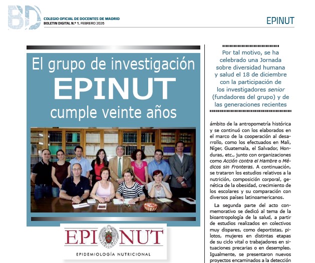 El aniversario de EPINUT en la revista del CDL