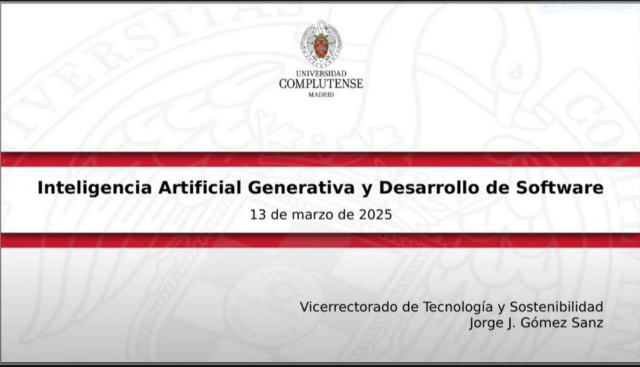 Inteligencia Artifical Generativa y Desarrollo de Software. Con Jorge J. Gómez Sanz