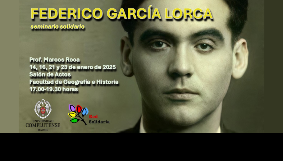 Seminario solidario - Federico García Lorca (Pincha aquí)