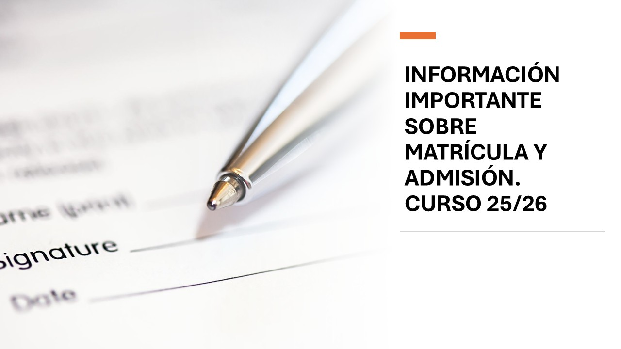 Matrícula curso 25/26. Preguntas frecuentes