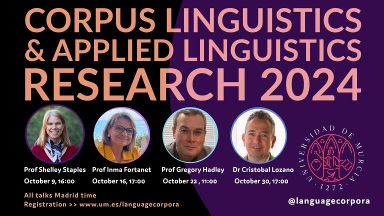 Seminarios gratis en inglés sobre Lingüística de corpus y Lingüística Aplicada