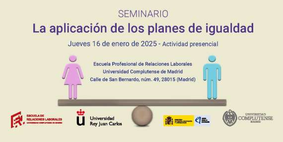 Seminario "La aplicación de los planes de igualdad"