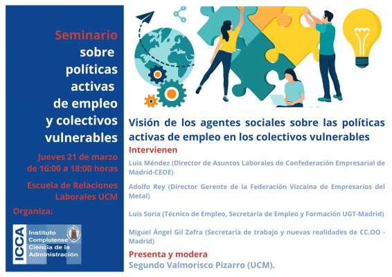 Seminario sobre políticas activas de empleo y colectivos vulnerables (21/03/2024)