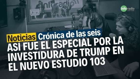 Así fue el especial de la investidura de Donald Trump en el estreno del nuevo estudio de Inforadio UCM