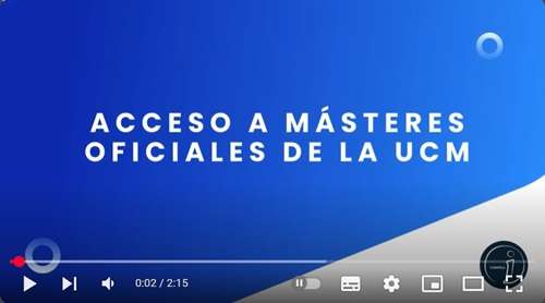 Video tutorial: cómo apuntarse a un Máster UCM