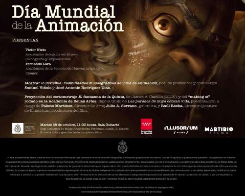 Día mundial de la animación en la Academia de Bellas Artes
