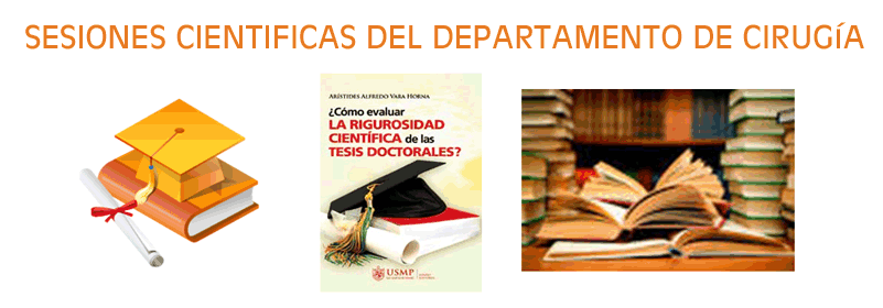SESIONES CIENTIFICAS DEL DEPARTAMENTO DE CIRUGIA