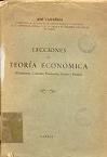 Portada Lecciones de la teoría económica