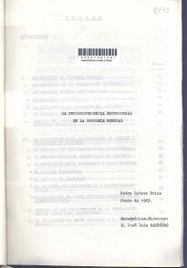 Lobato Brime, P. La interdependencia estructural en la economía mundial, 1962