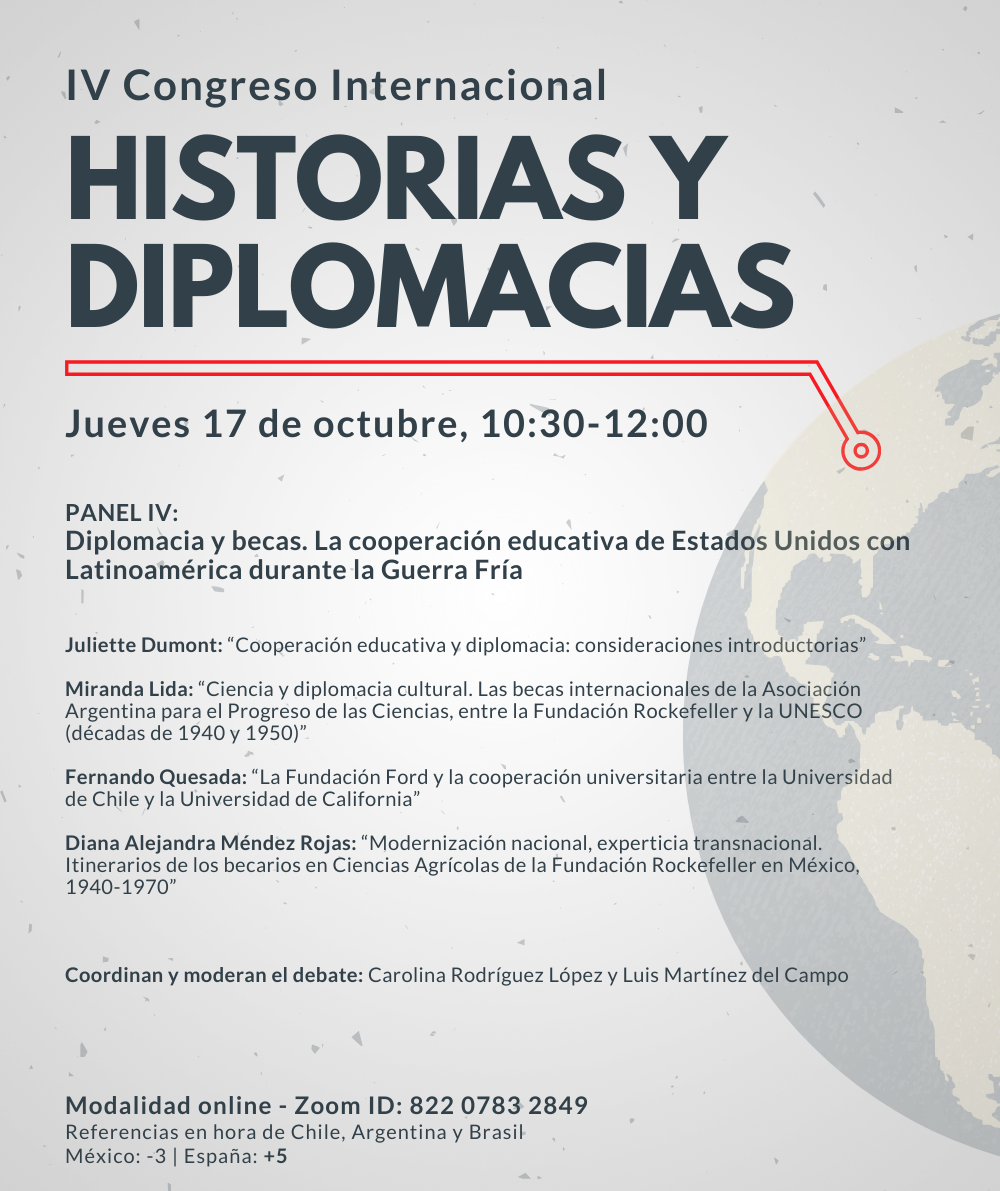 IV Congreso Internacional Historias y Diplomacias. Panel IV (17/10/2024)