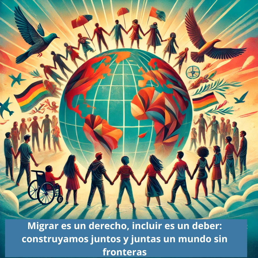 migrar es un derecho, incluir es un deber construyamos juntos un mundo sin fronteras