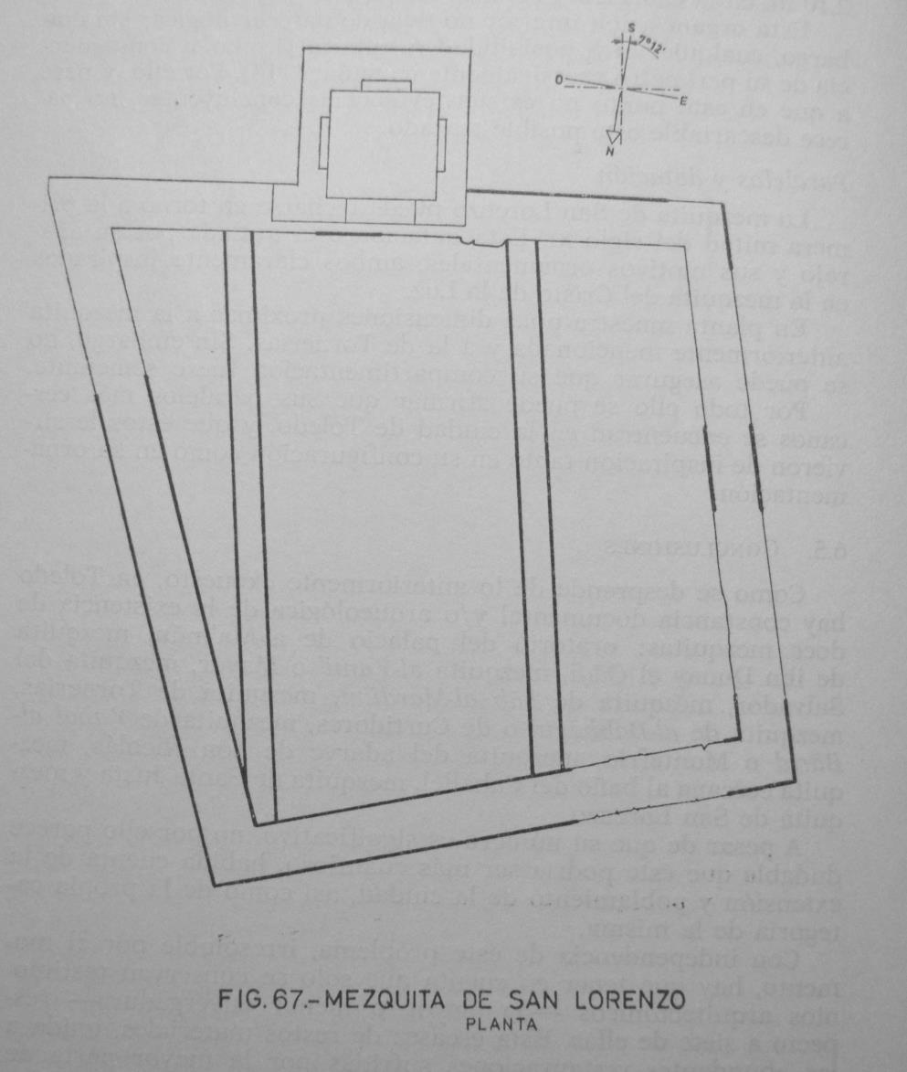 (Imagen 2). Reconstrucción planta san Lorenzo, (Delgado Valero, 1987)