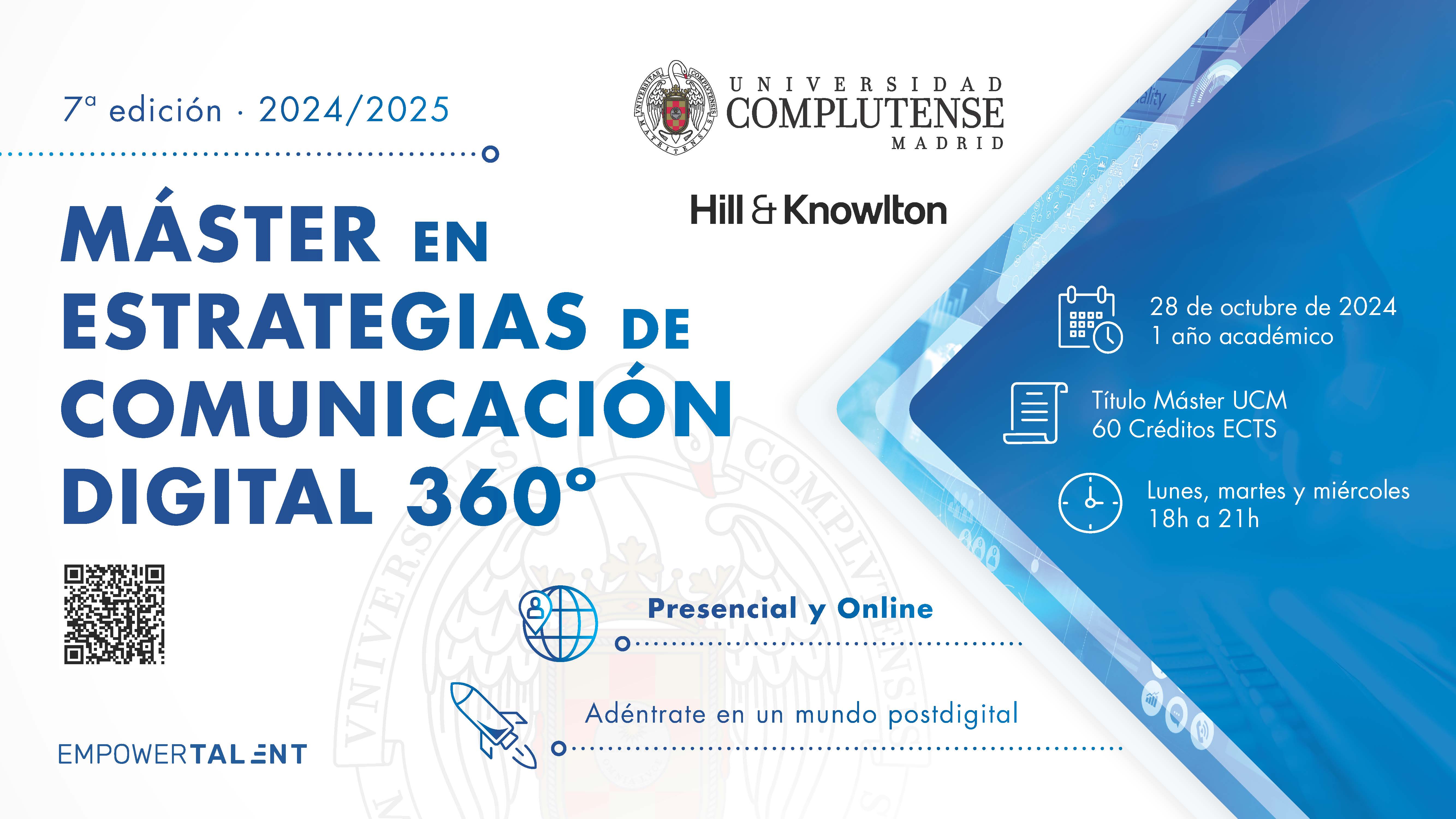 copia-cartel horizontal - máster - estrategias de comunicación digital 360º - 7ª edición