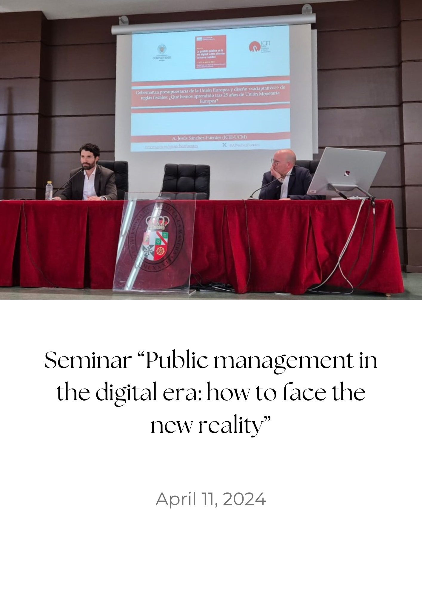 seminar public management