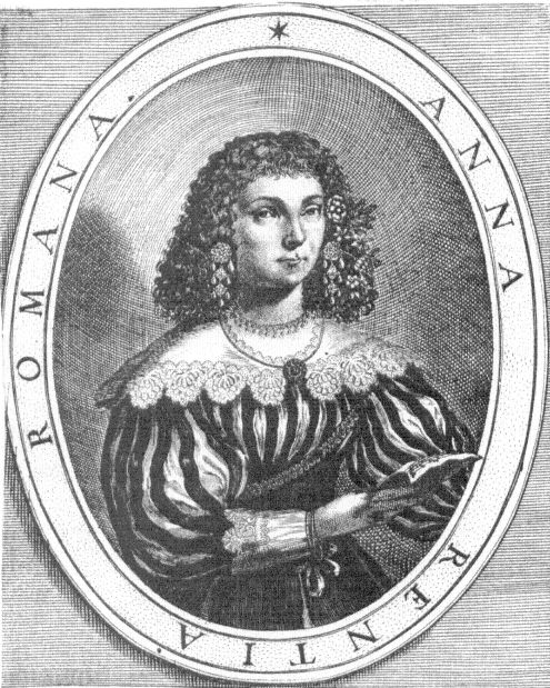 Anna Renzi (1620-1662). Considerada entre las primeras "prima donna" de la ópera moderna, junto a otras como Vittoria Archilei.