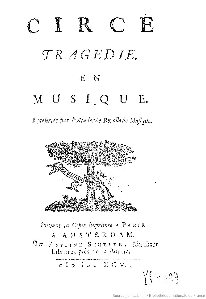 Circé tragédie en musique représentée_[...]Saintonge Louise-Geneviève