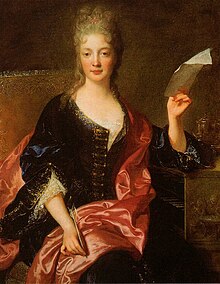 Elisabeth Jacques de la Guerre (1665-1729). Retrato de François de Troy. Considerada la primera mujer compositora de ópera.