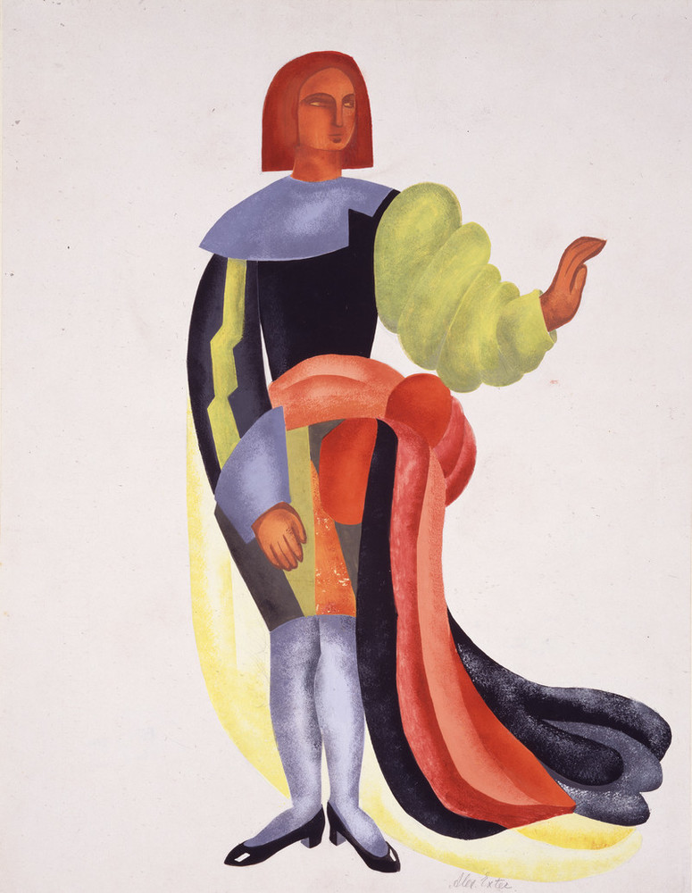 Alexandra Exter. Diseño de vestuario para "Les Equivoques d'Amour", ca. 1933;  National Museum of Women in the Arts, Gift of Wallace and Wilhelmina Holladay