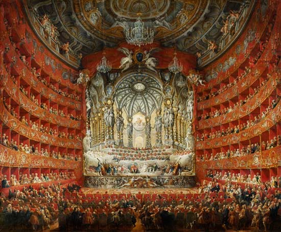 G. P. Pannini en el Teatro Argentina. 1747. Roma. Louvre