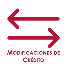 modfificaciones de crédito icono