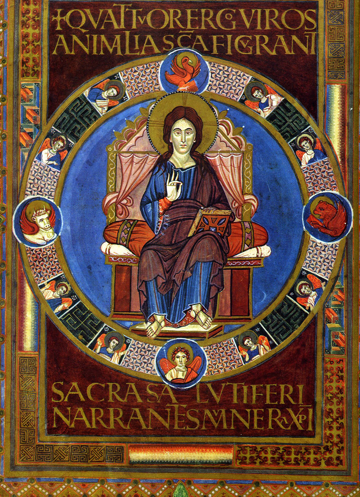 Cristo en majestad. Codex Aureus Laurensius, Evangelios de Lorsch