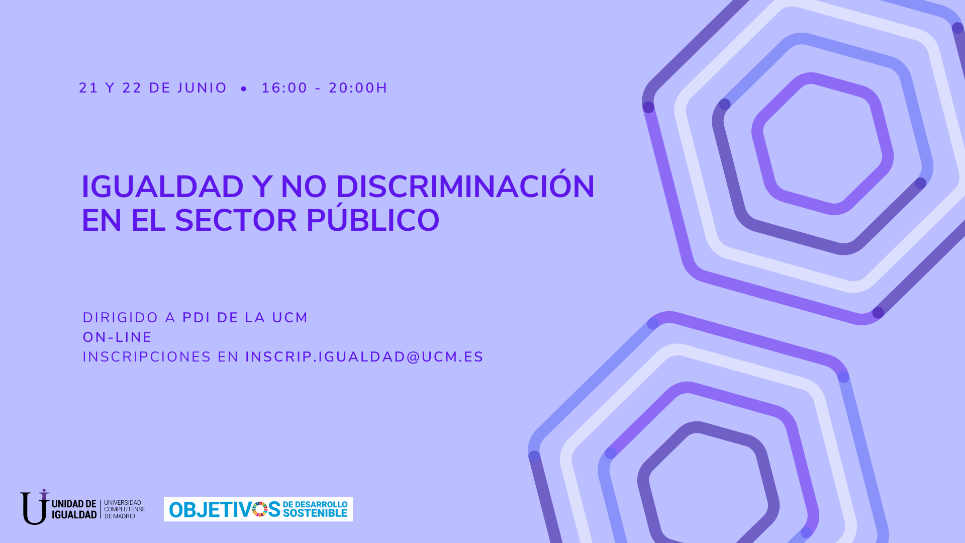 cartel curso igualdad y no discriminación pdi